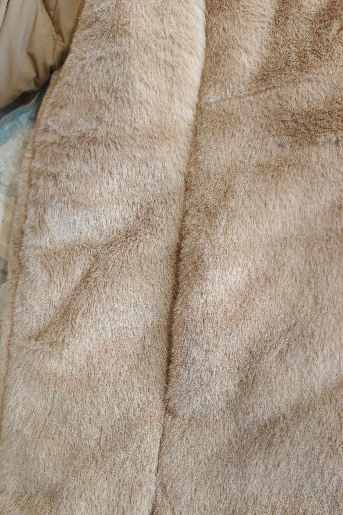 Giacca imbottita con eco pelliccia