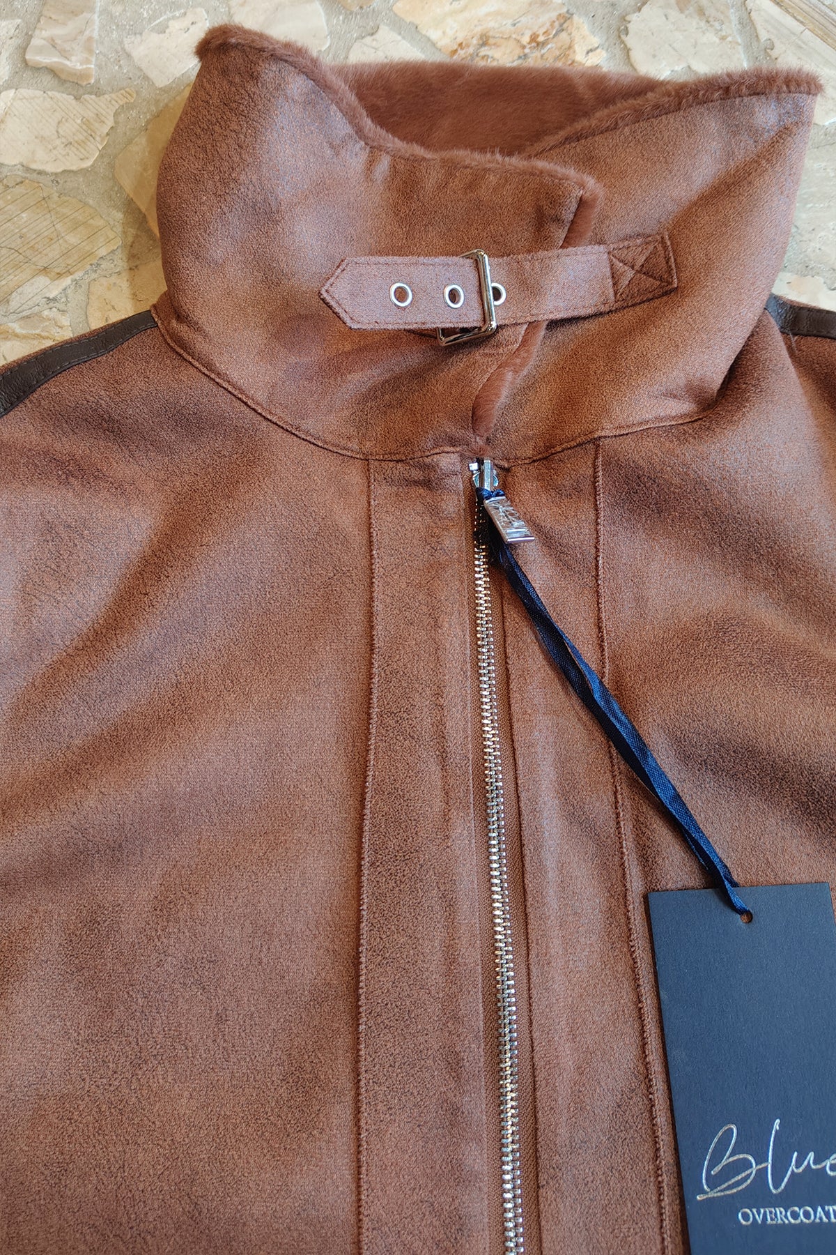 Cappotto reversibile in eco pelliccia