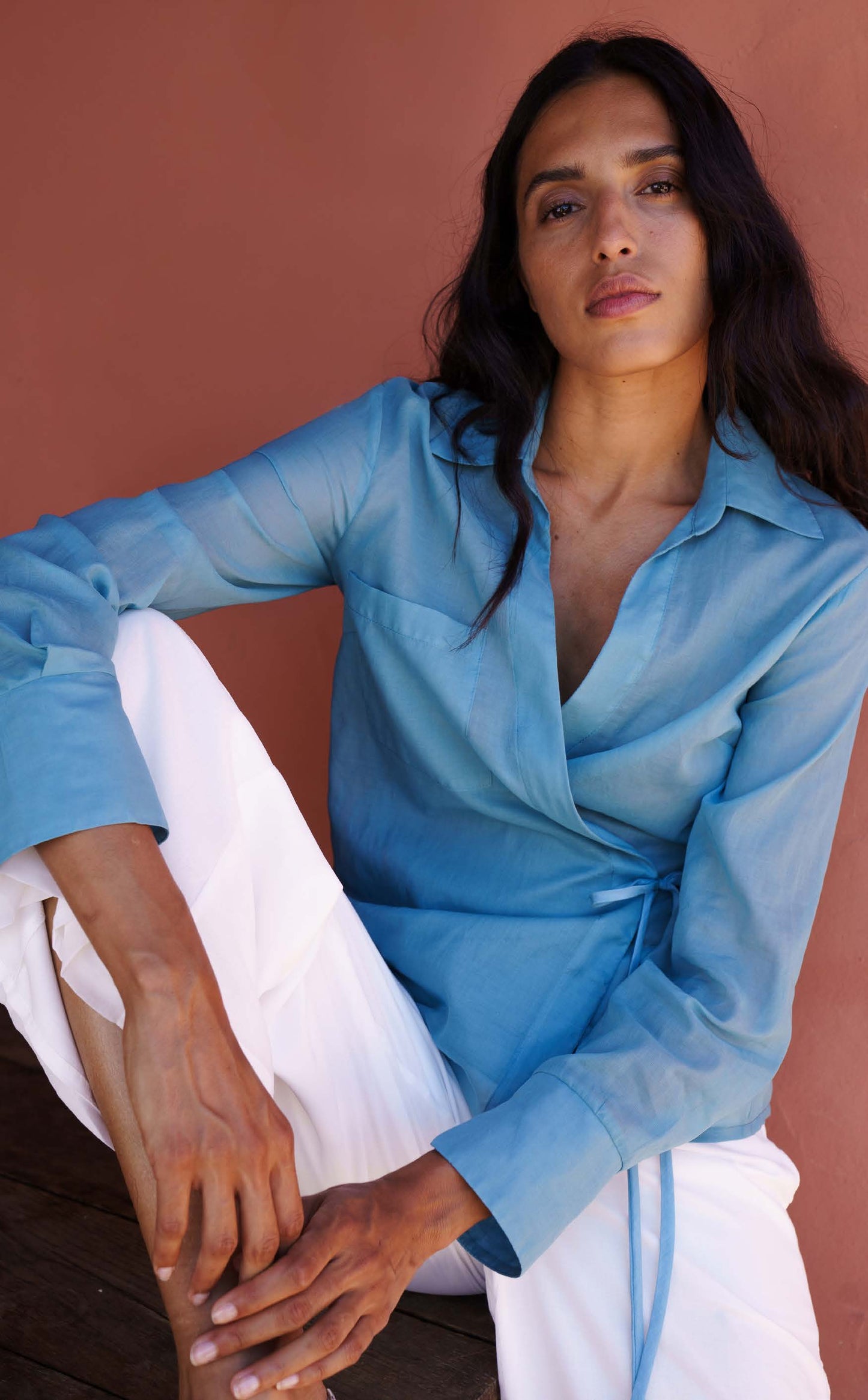 Camicia senza bottoni