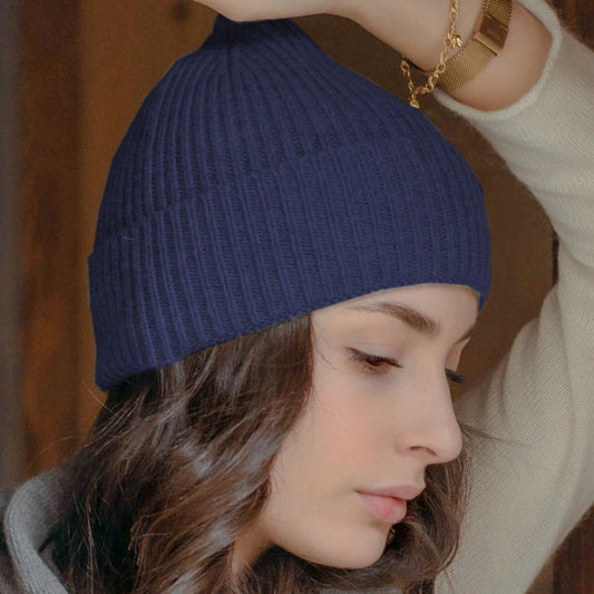 Berretto in puro cashmere