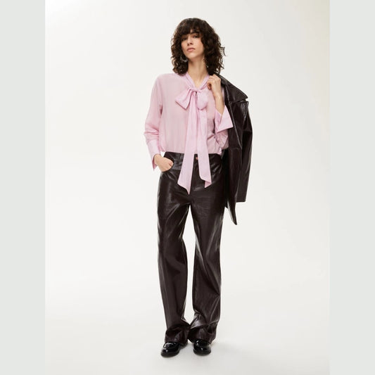 CAMICIA IN MISTO SETA Rosa