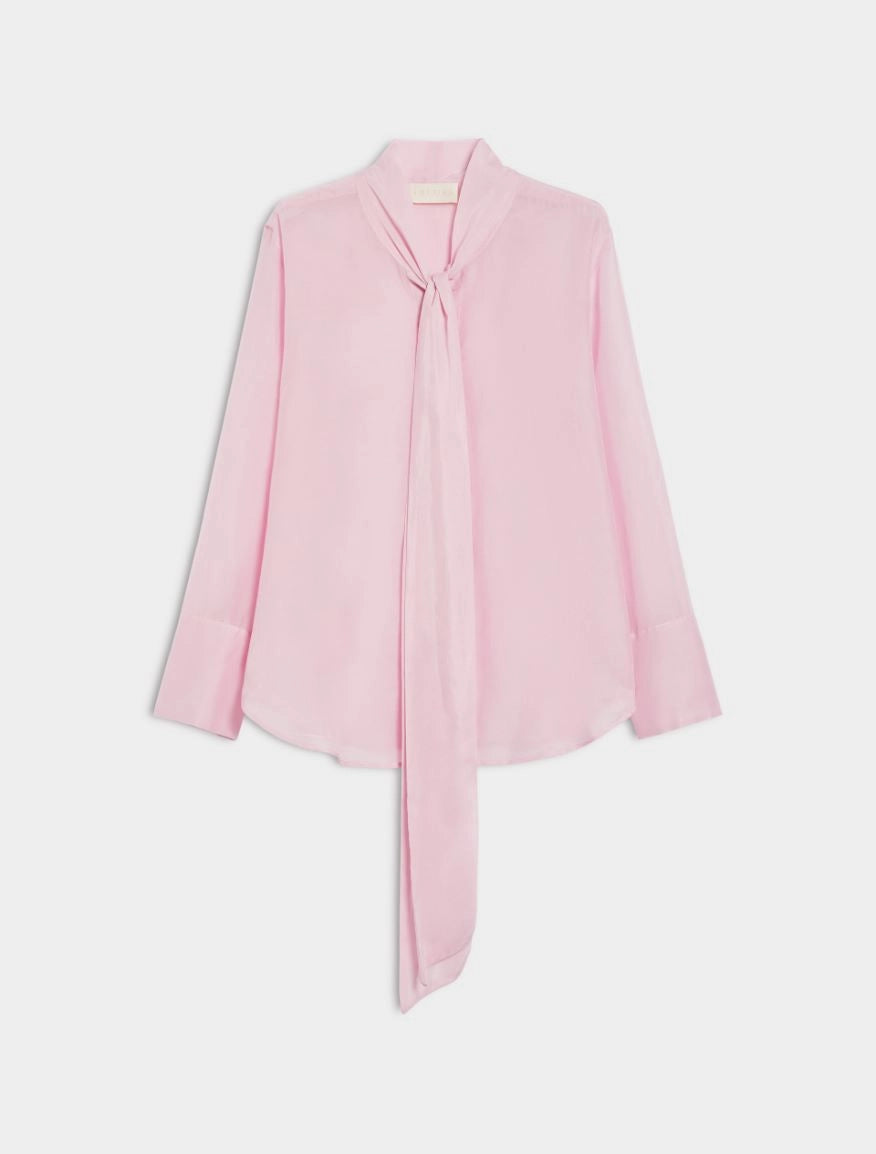 CAMICIA IN MISTO SETA Rosa