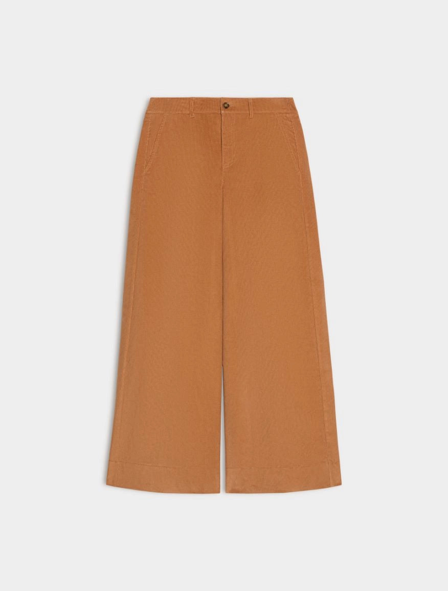 PANTALONI IN VELLUTO Cammello