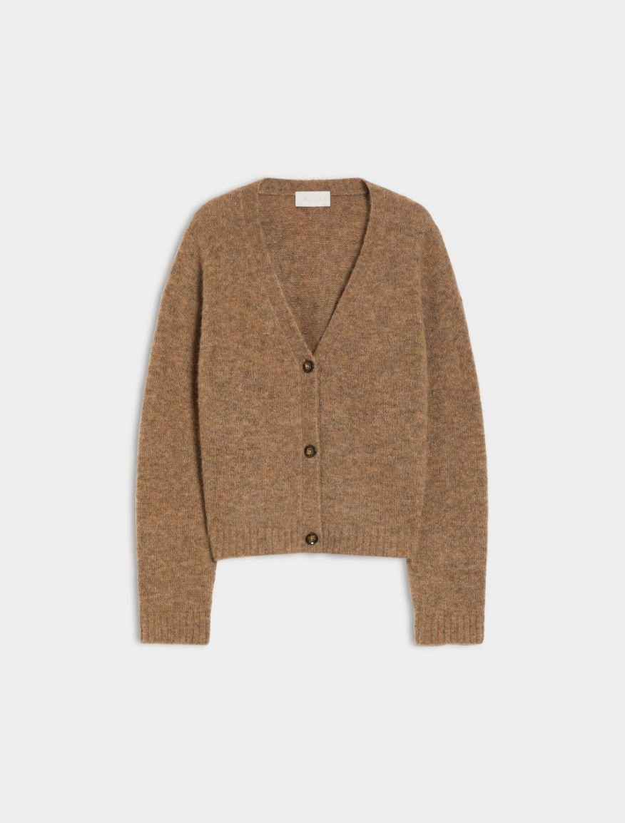 CARDIGAN MISTO ALPACA Noce