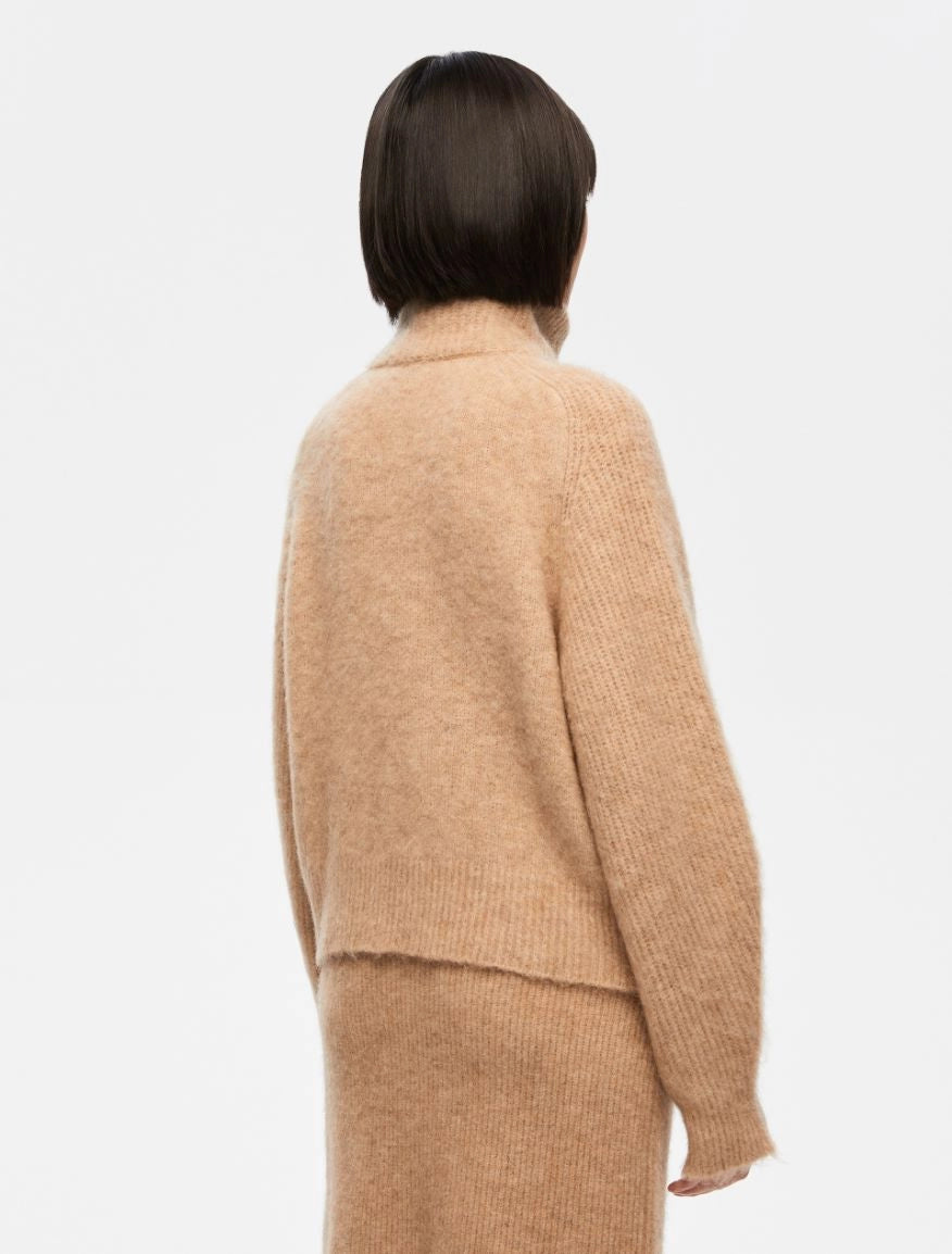 CARDIGAN INTARSIATO Beige