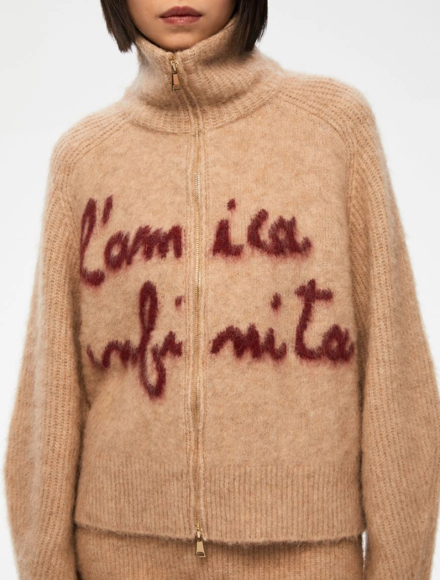 CARDIGAN INTARSIATO Beige