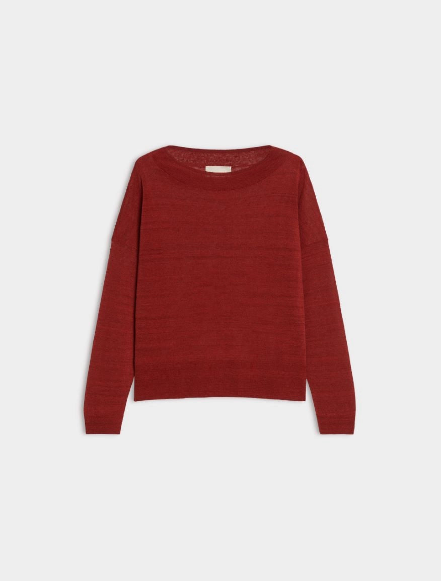 MAGLIA EGG SHAPE Bordeaux