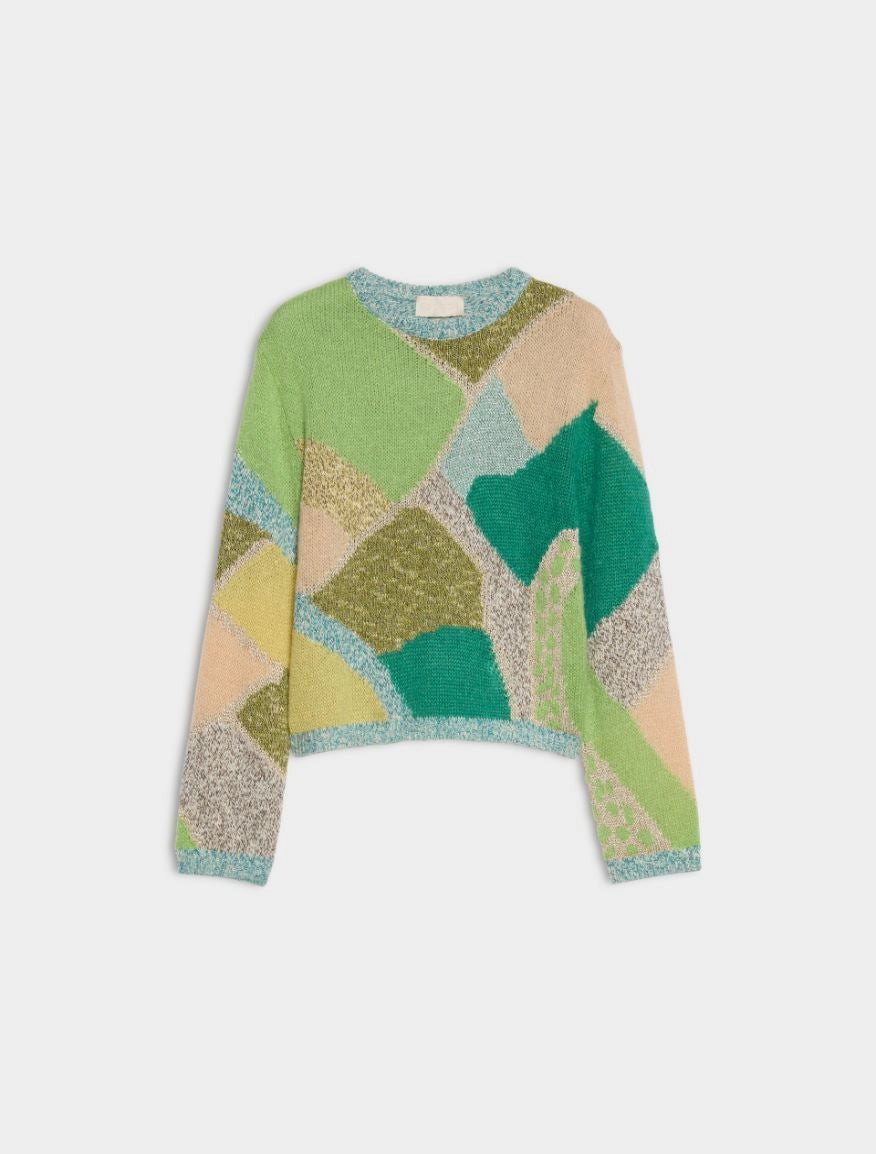 MAGLIA LUREX Verde Smeraldo
