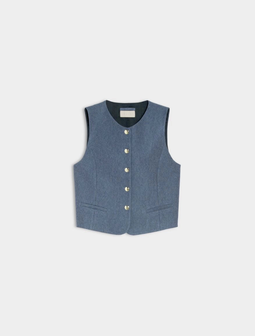 GILET ADERENTE Blu