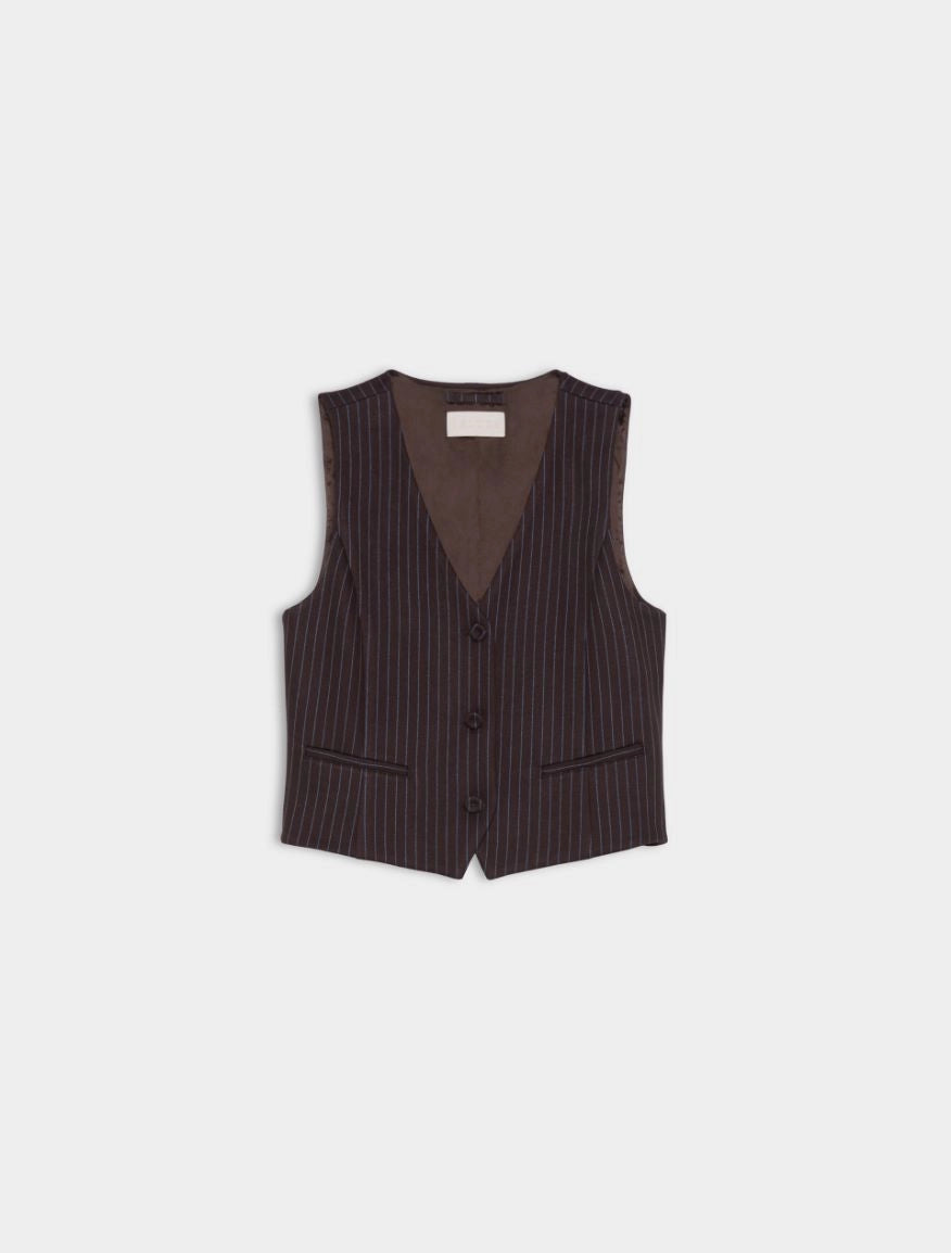 GILET SFIANCATO Marrone