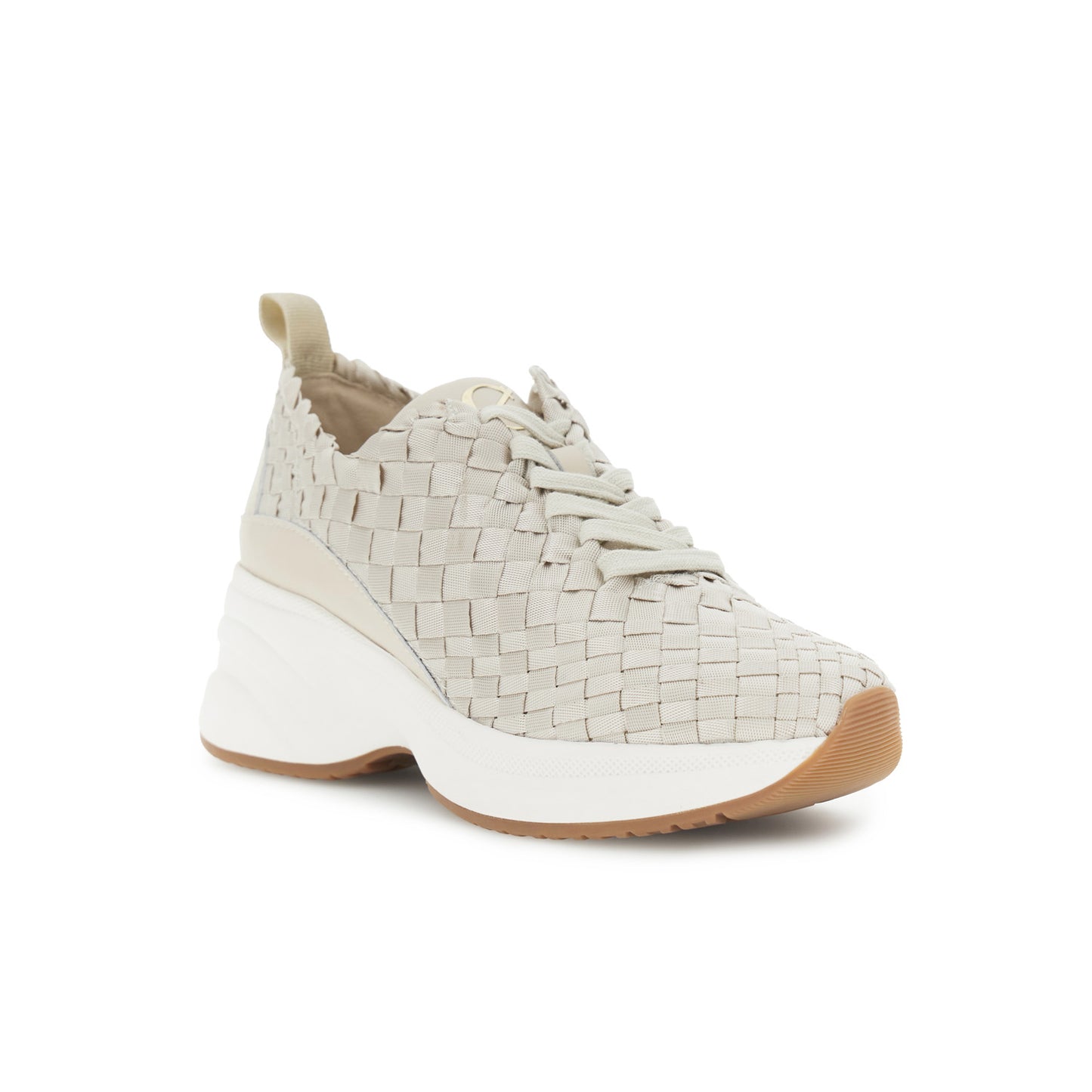 Running in gros grain intrecciato beige