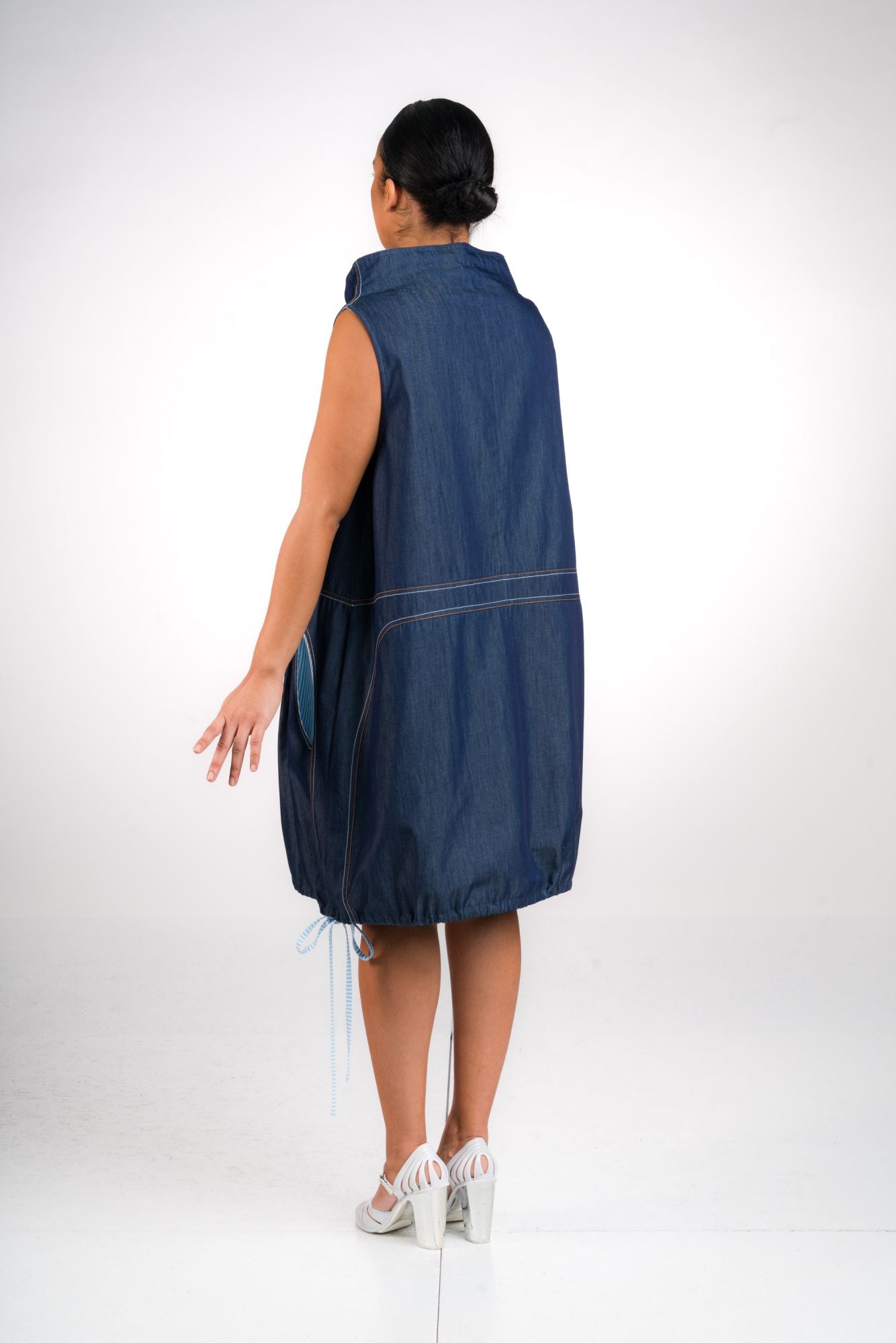 ABITO COTONE DENIM SCURO