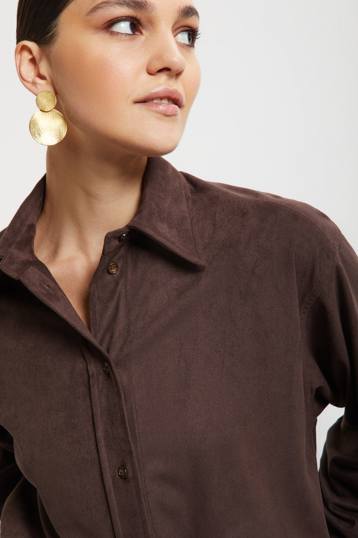 Camicia con fondo arrotondato
