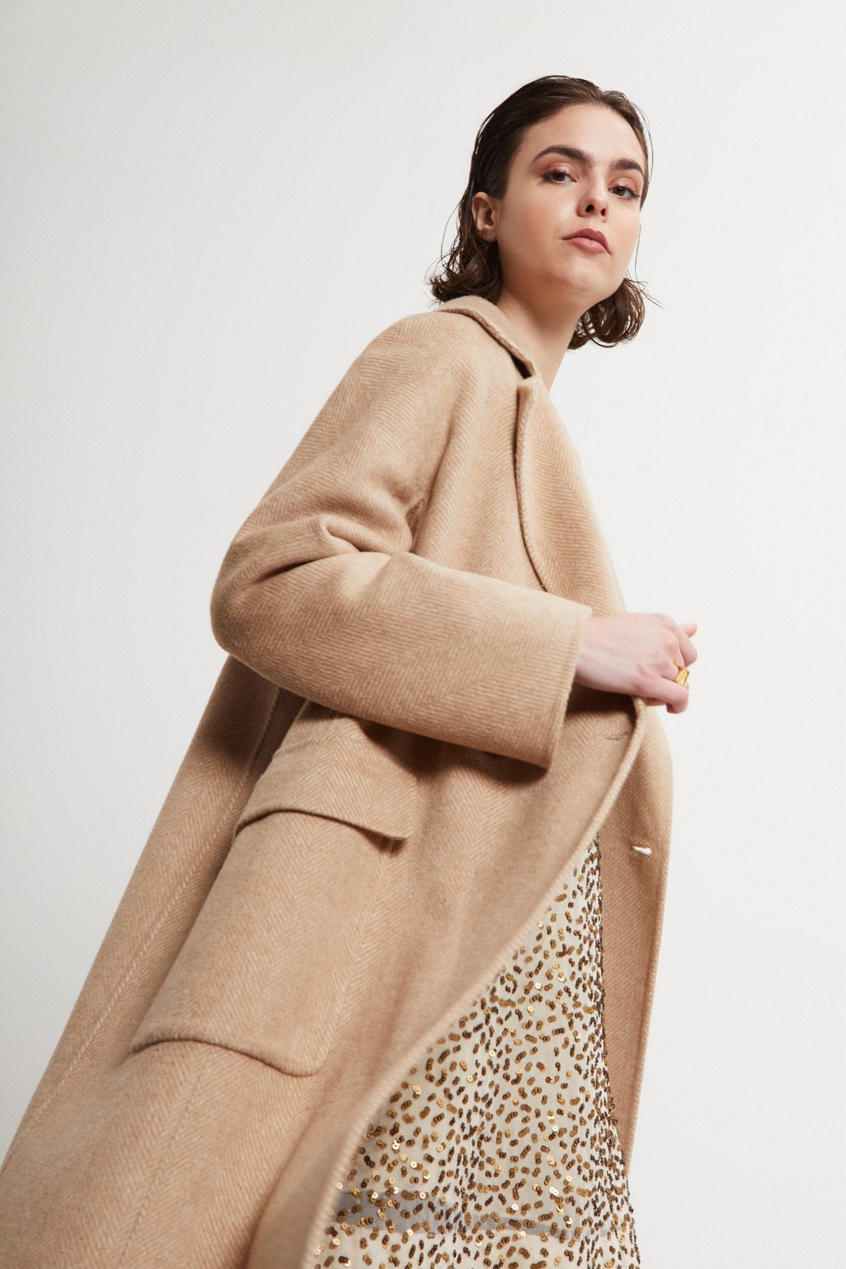 Cappotto lungo doppiopetto
