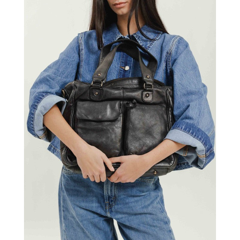 Borsa shopping in pelle