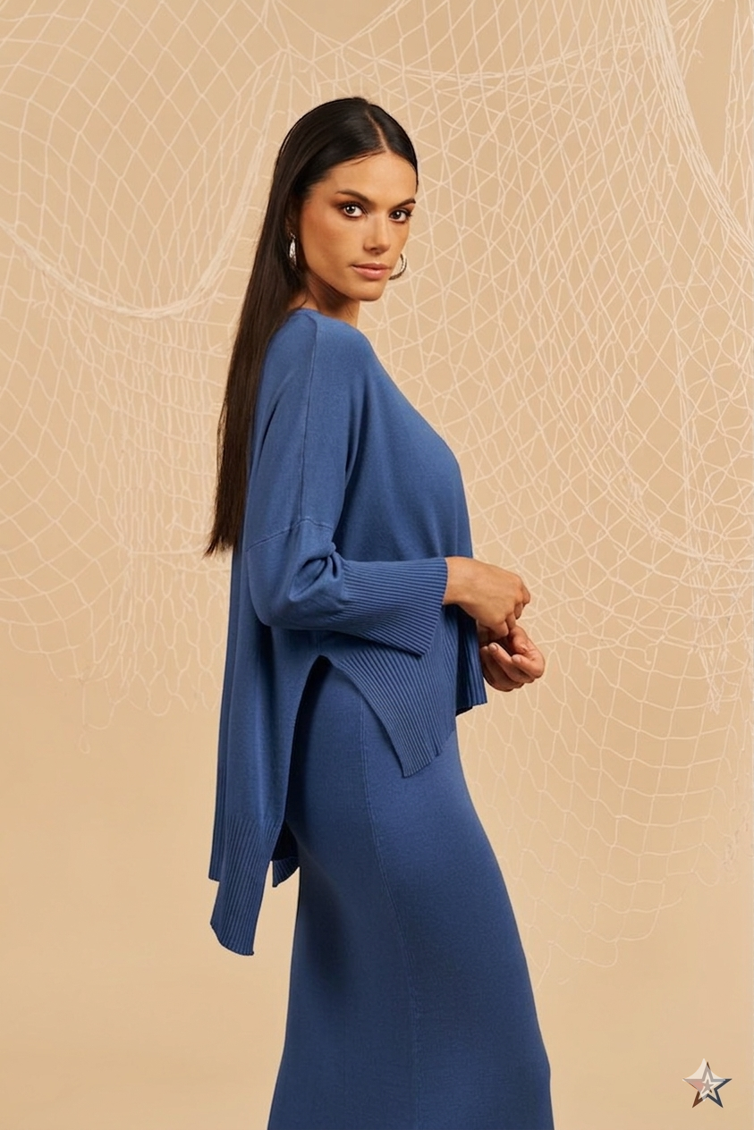 Maglia manica lunga - blu