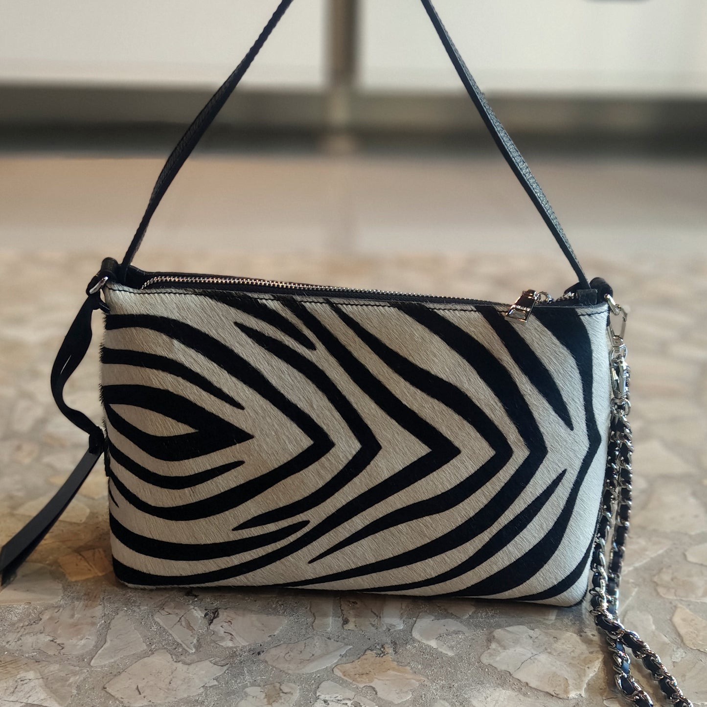 Borsa a spalla - zebra