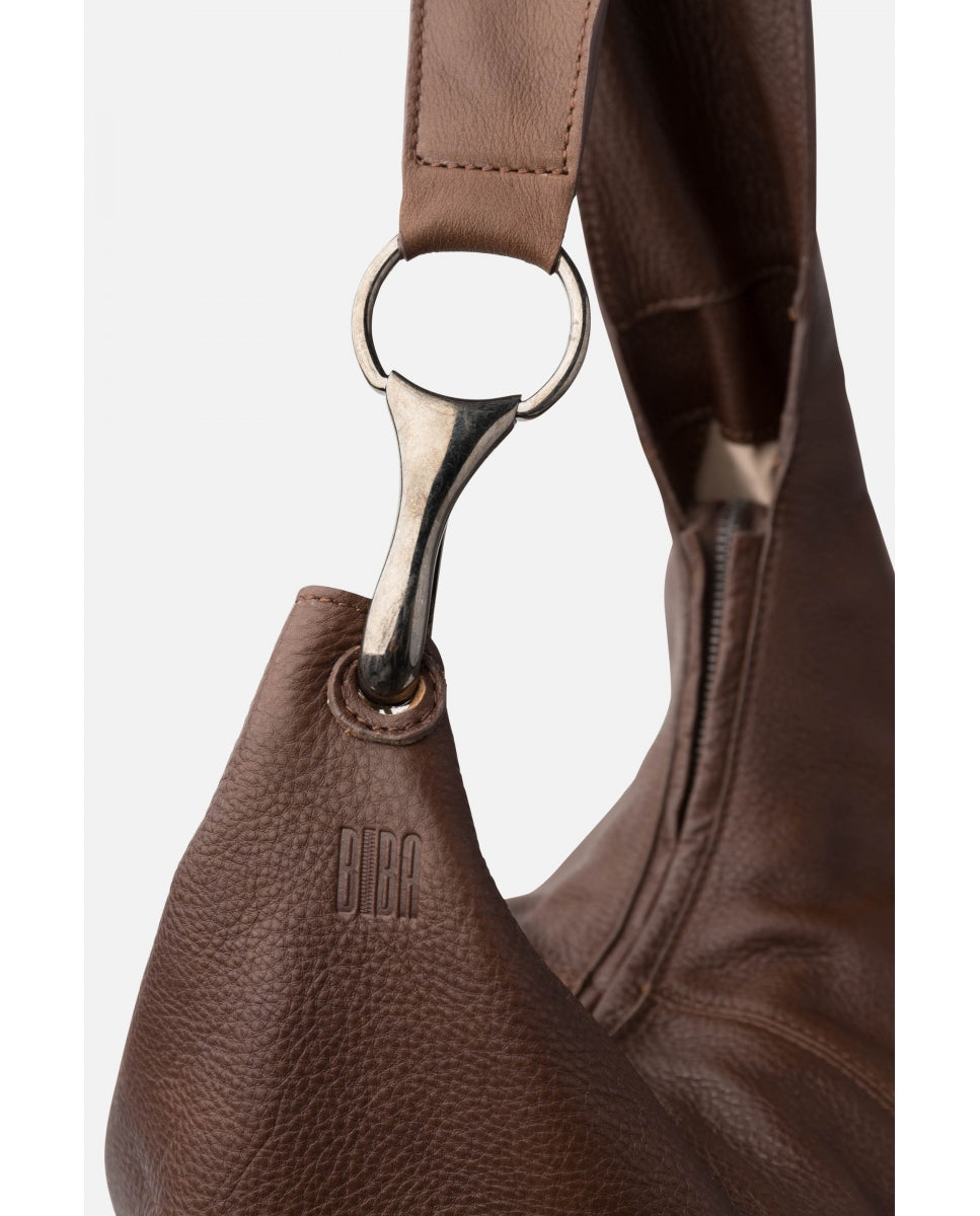 Borsa hobo a tracolla in pelle