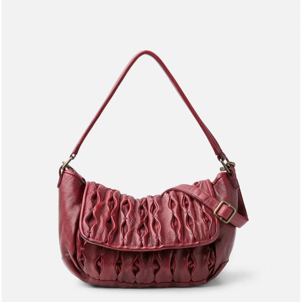 Borsa media in pelle
