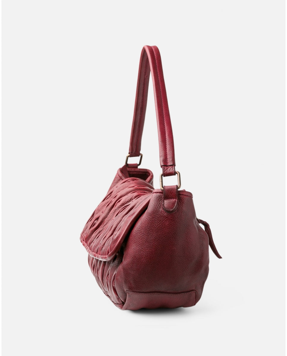 Borsa media in pelle