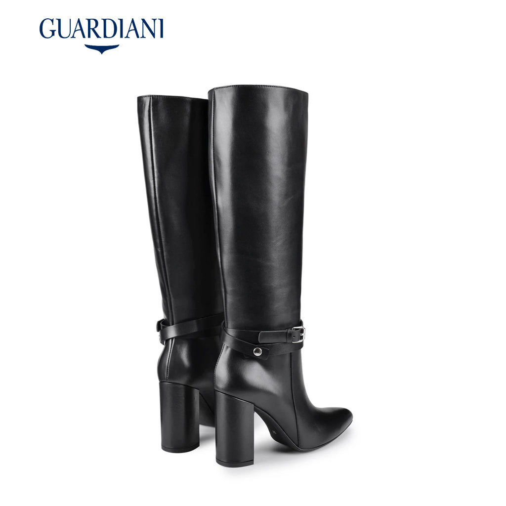 A.I. SALDI - Stivale in pelle con cinturini