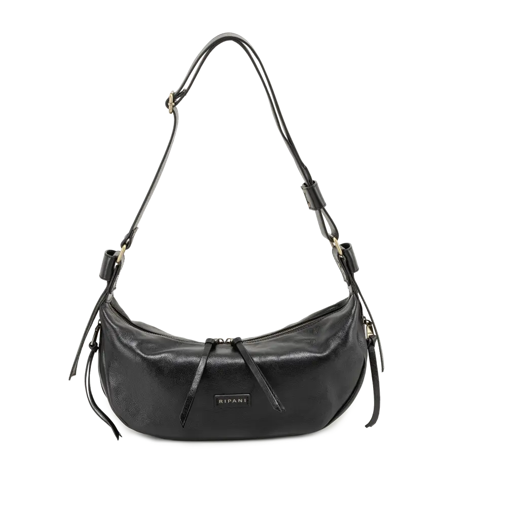 Borsa a spalla con tracolla regolabile - nero