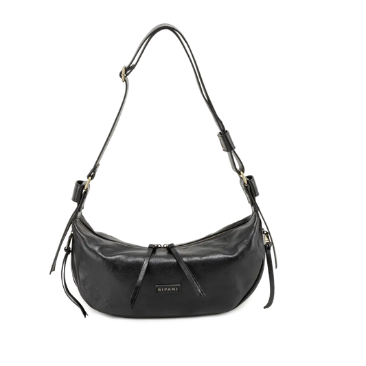 Borsa a spalla con tracolla regolabile - nero