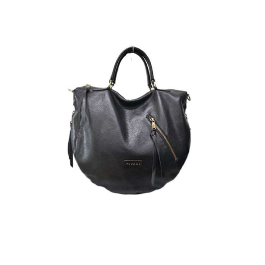 Borsa a mano con tracolla aggiuntiva regolabile - nero