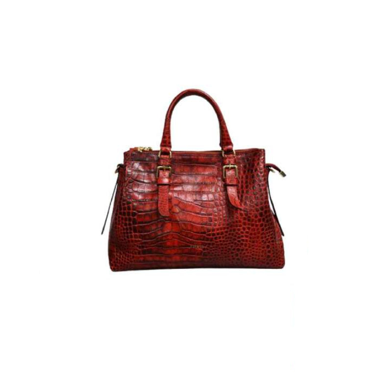 Borsa a mano con tracolla aggiuntiva regolabile - grape