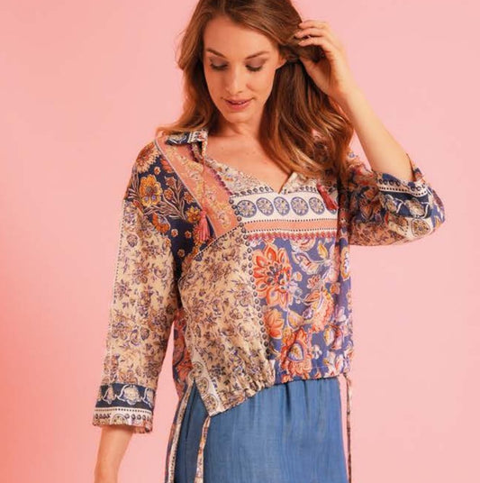 Casacca fantasia fiori