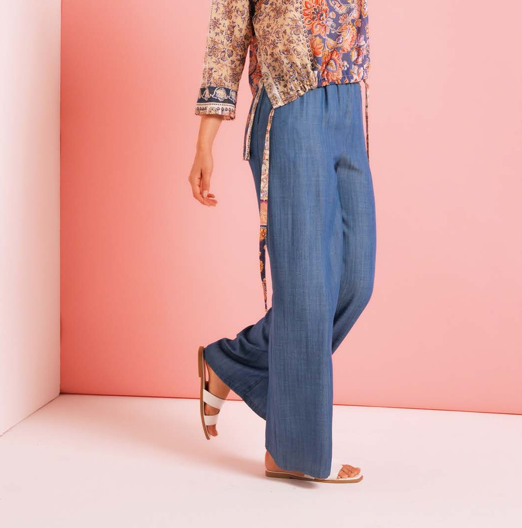 Pantaloni morbidi denim