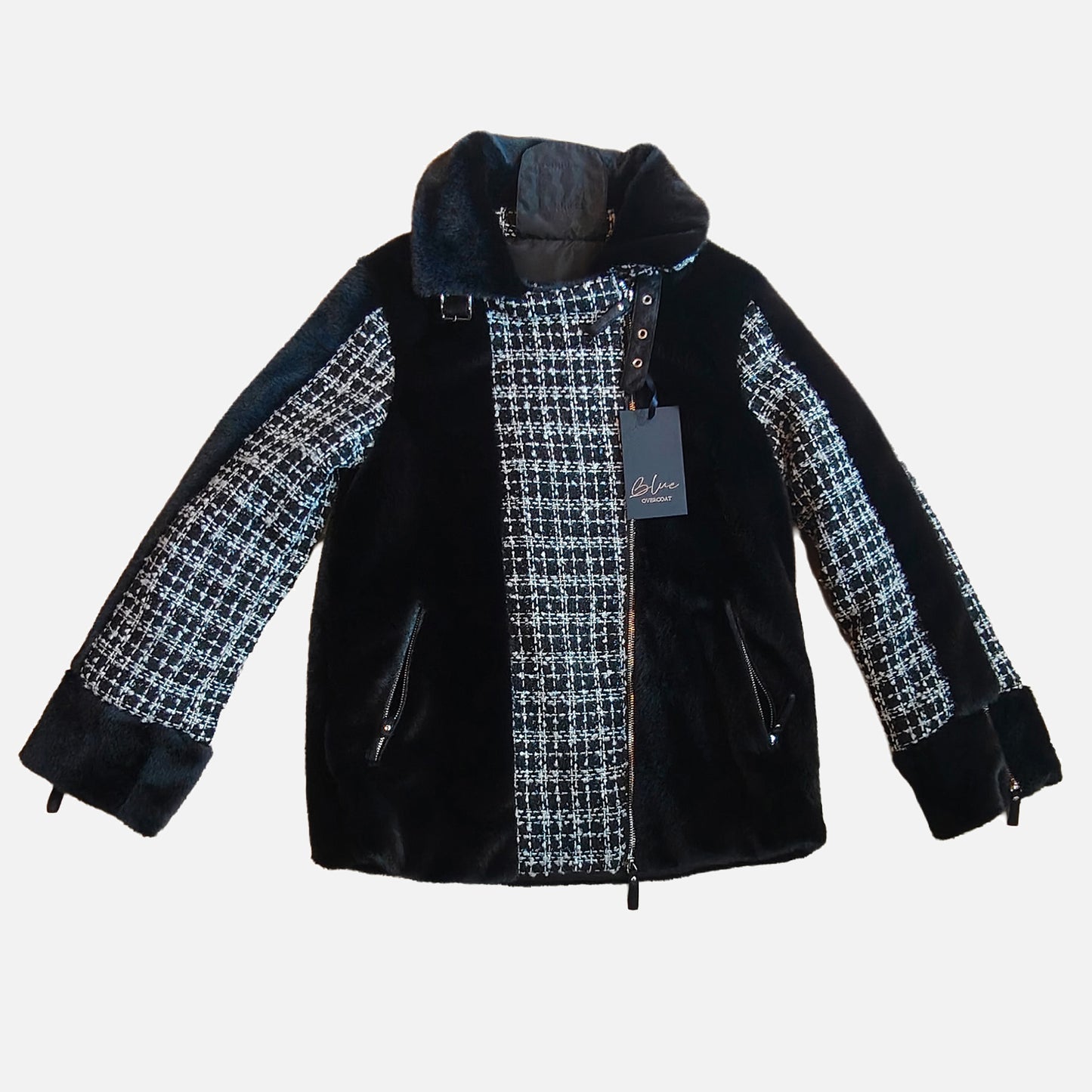 Giacca con eco pelliccia