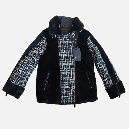 Giacca con eco pelliccia