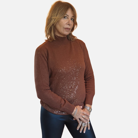 Mezzocollo con lurex