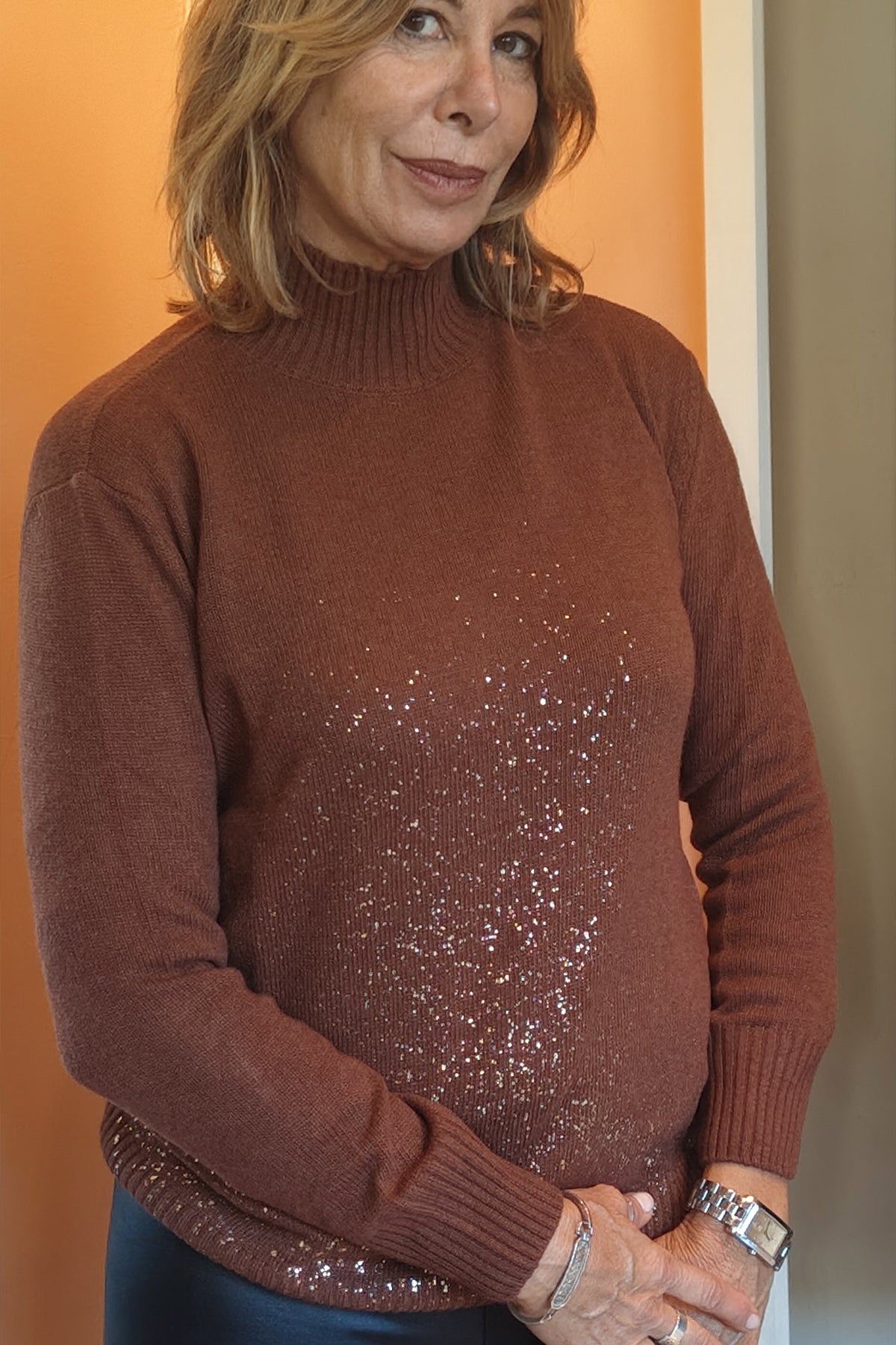 Mezzocollo con lurex