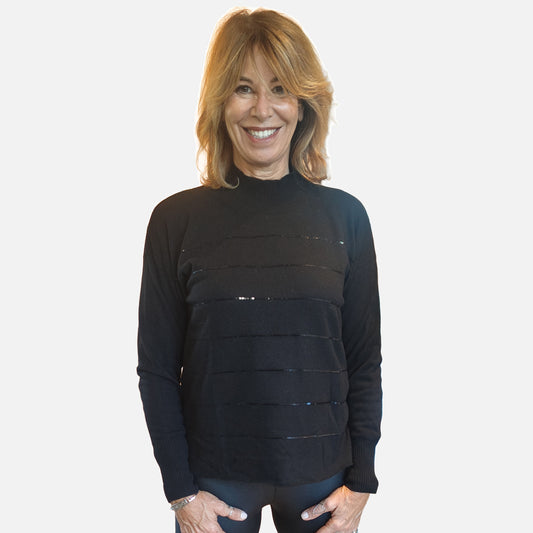 Mezzocollo con paillettes