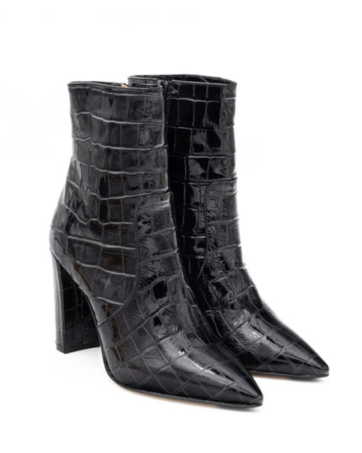 A.I. SALDI - Stivaletto cocco nero