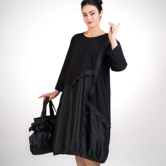 ABITO 70 COTONE 30 VISCOSA NERO
