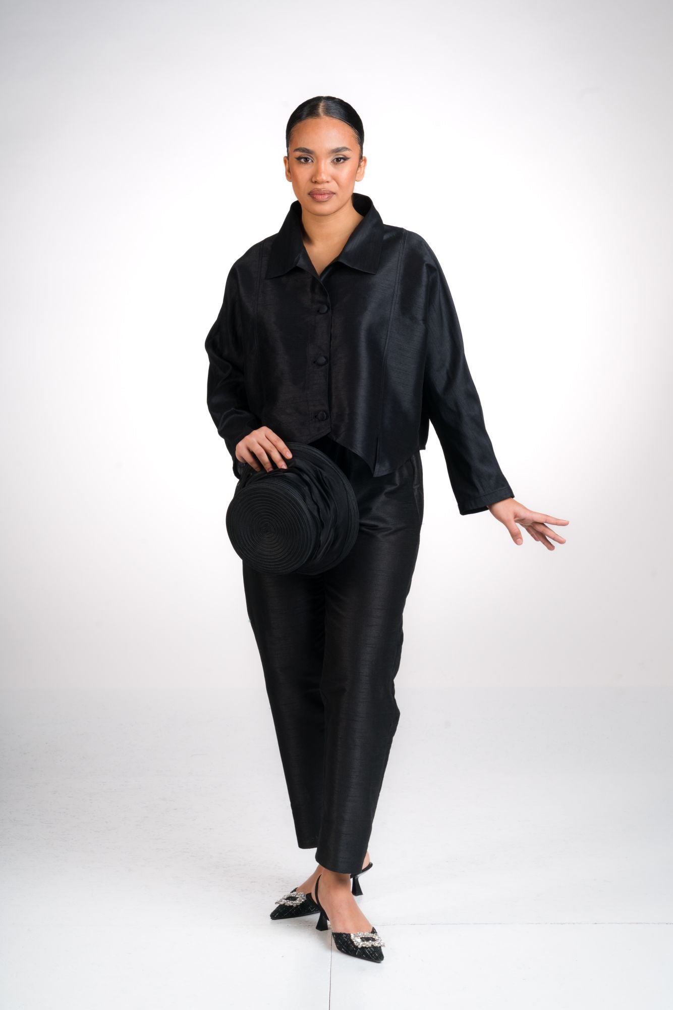 PANTALONE VISCOSA NERO