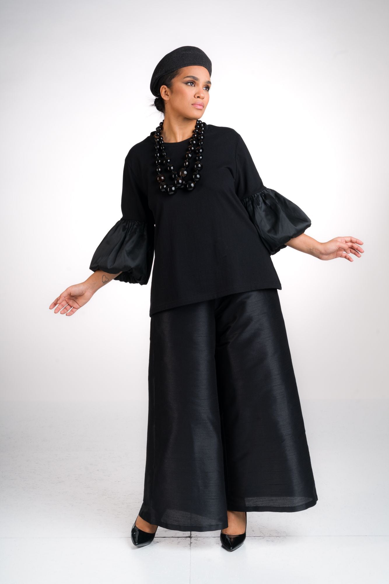 MAGLIA 60 COTONE 40 VISCOSA NERO