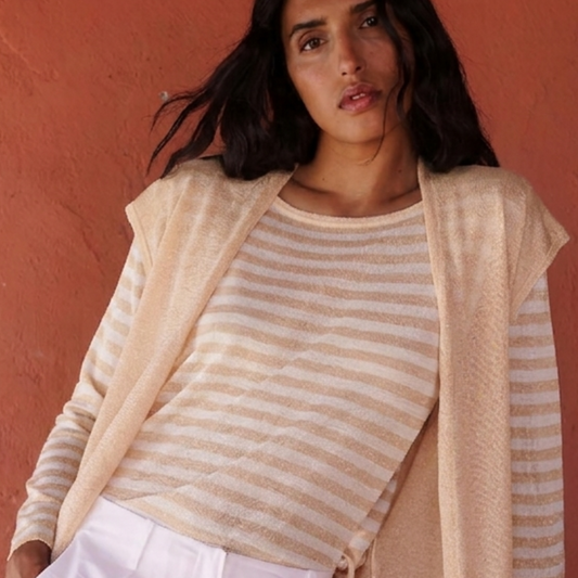 Maglia a righe - pesca