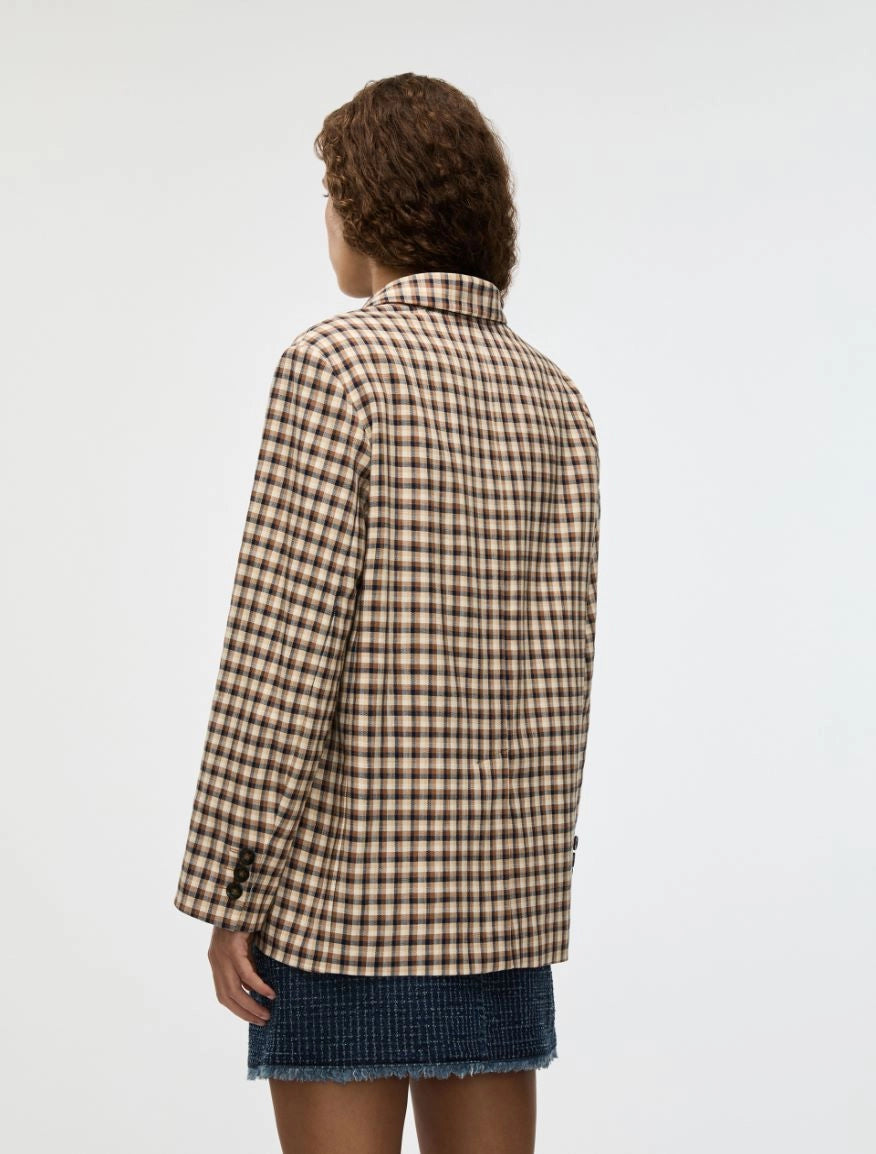BLAZER IN STUOIA Blu