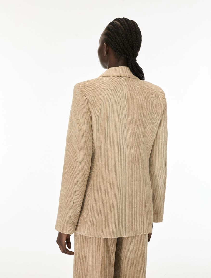 BLAZER IN VELLUTO Kaki