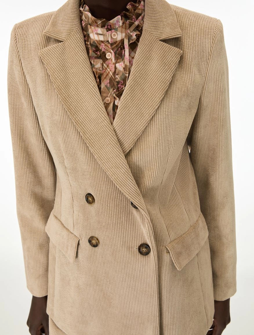 BLAZER IN VELLUTO Kaki
