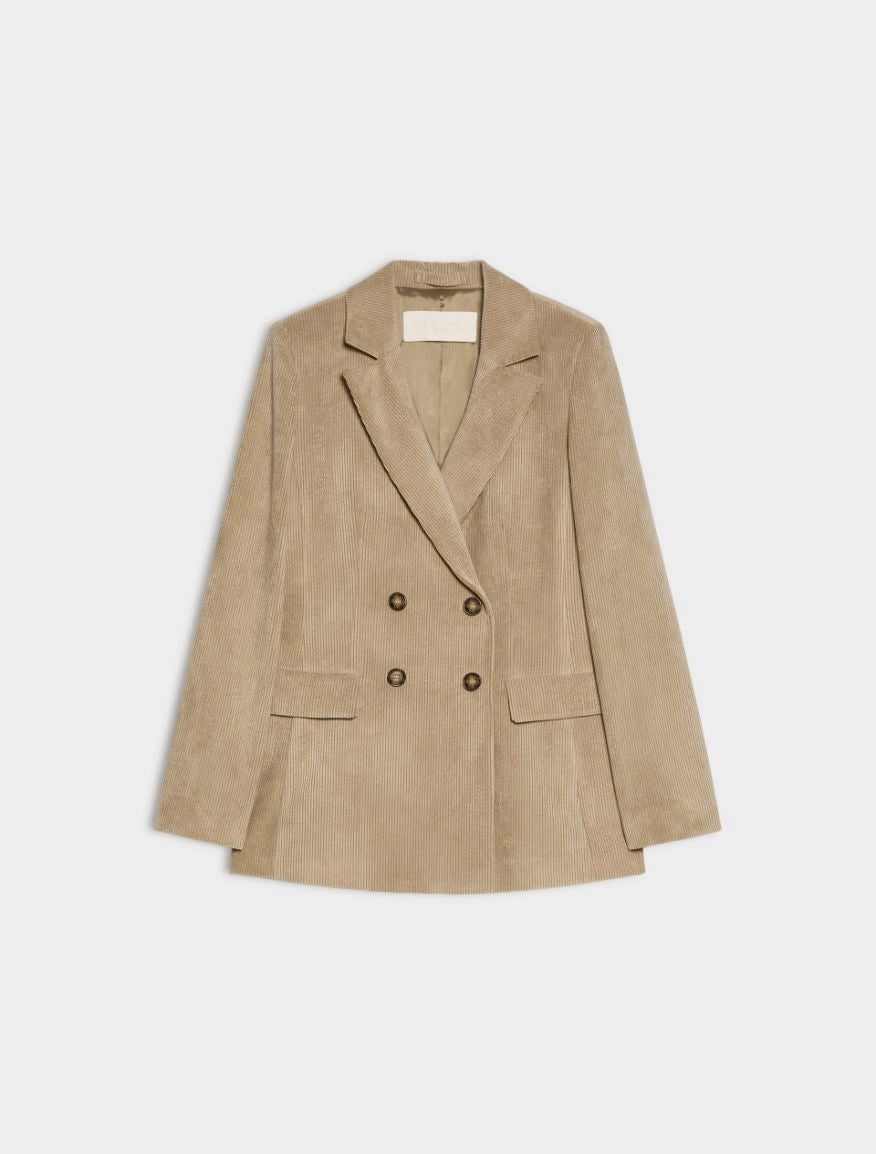BLAZER IN VELLUTO Kaki