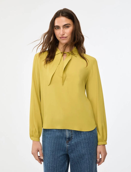 BLUSA IN MISTO SETA Giallo