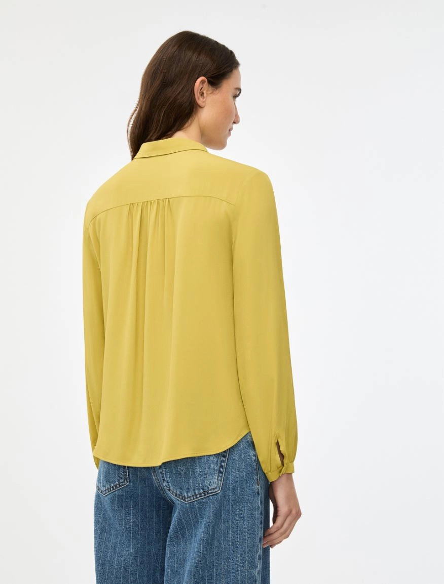 BLUSA IN MISTO SETA Giallo