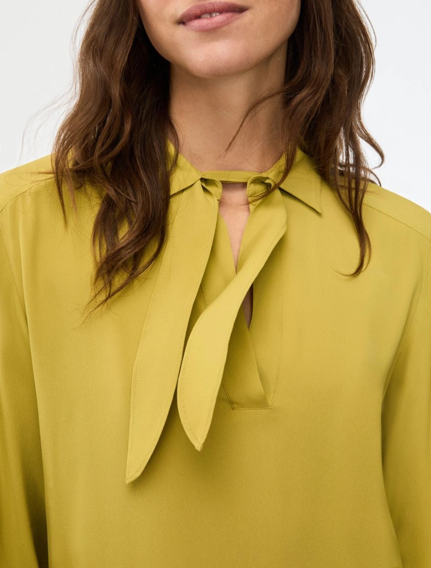 BLUSA IN MISTO SETA Giallo