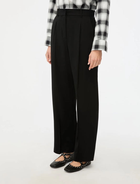 PANTALONI IN MISTO LANA Nero