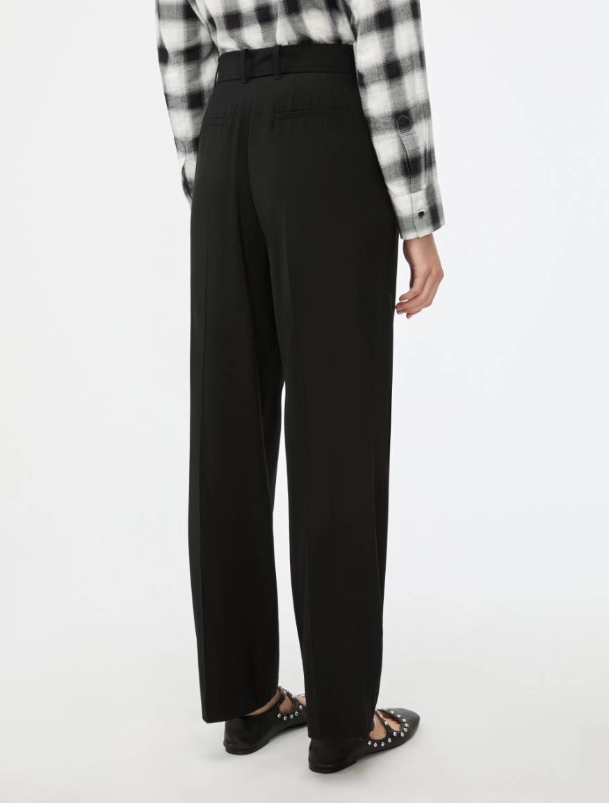 PANTALONI IN MISTO LANA Nero